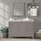 Alaterre Furniture Williamsburg 3pc Wooden Bthrm Vanity Set - 48-in. L Vanity, 30-in. L Mirror, 25-in. Wall Shelf, Gry AVAN480040BB - alternate 3